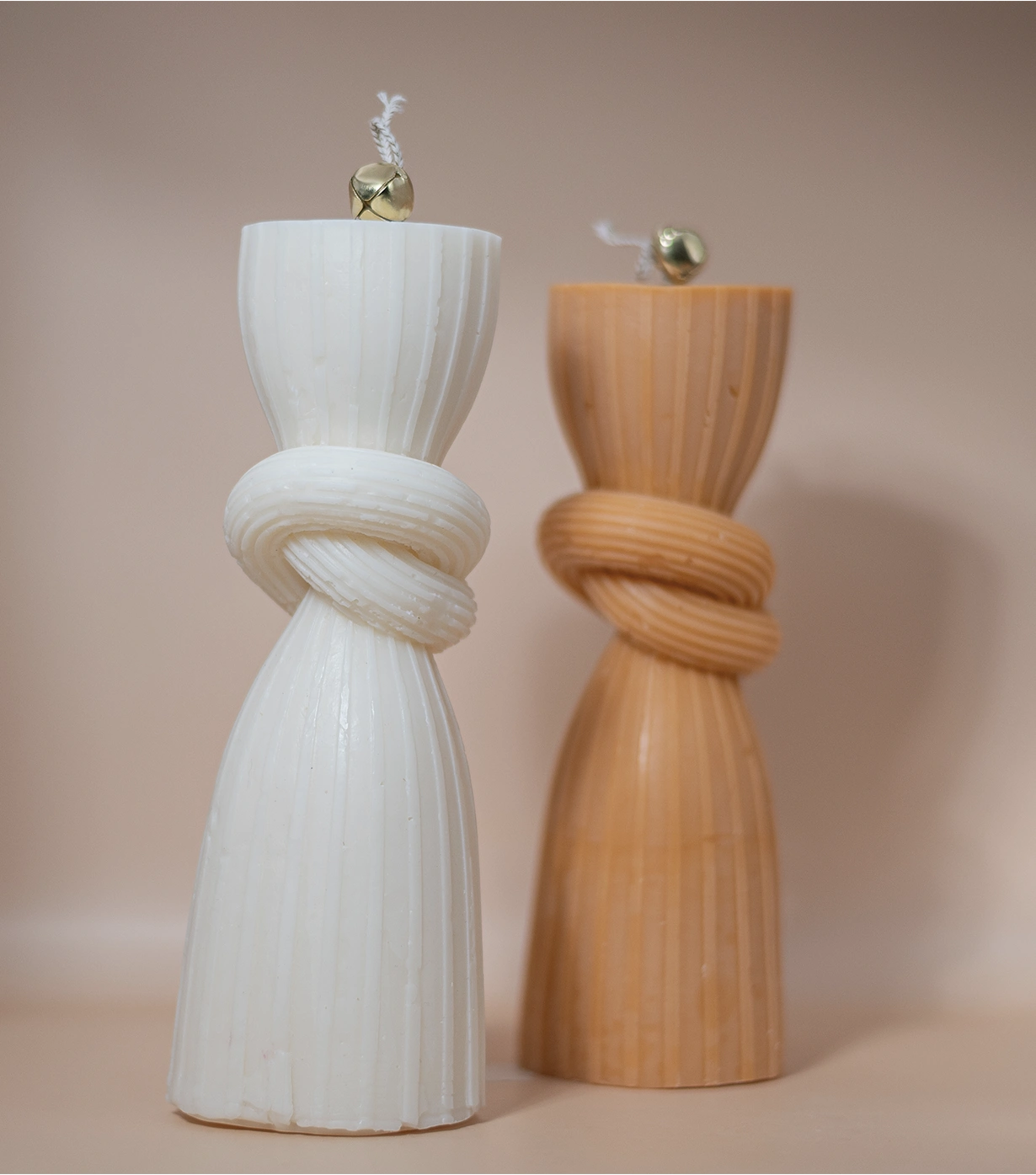 Long knot pillar candles